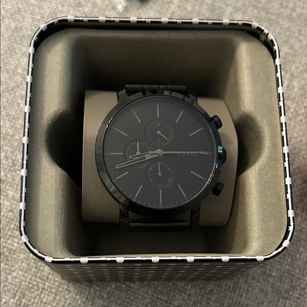 Fossil Dark Gray Chronograph Watch
